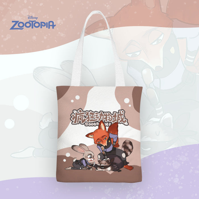 Wholesale Cartoon-patterned canvas shoulder bags