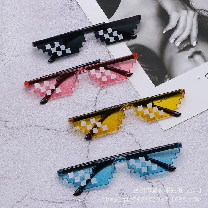 Wholesale Mosaic Funny Party PC Sunglasses JDC-SG-XingQi003