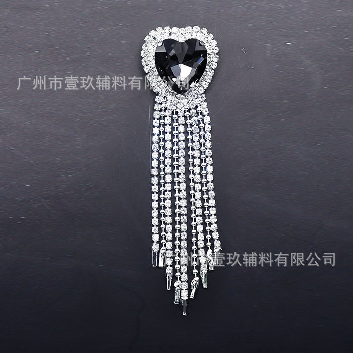Wholesale DIY bow rhinestone brooch crystal corsage DIY craft accessories pendant