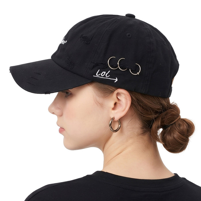 Wholesale Distressed Embroidered Letter Baseball Cap Sun Protection Everyday