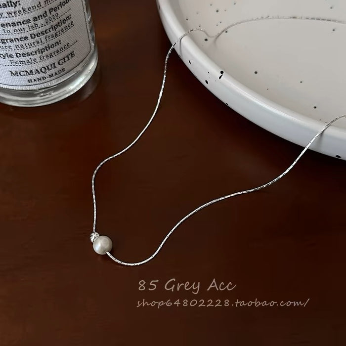 Wholesale Pearl Necklace Women's New Cyber Celebrity Clavicle Chain Elegant Jewelry