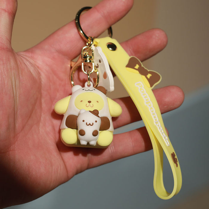 Wholesale Cartoon Doll Silicone Keychain JDC-KC-NiuTe001