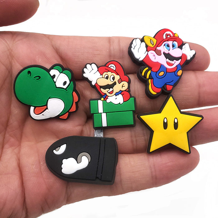 Wholesale Random 10PCS Cartoon PVC Hole Shoes Shoe Buckle JDC-SC-WanX004