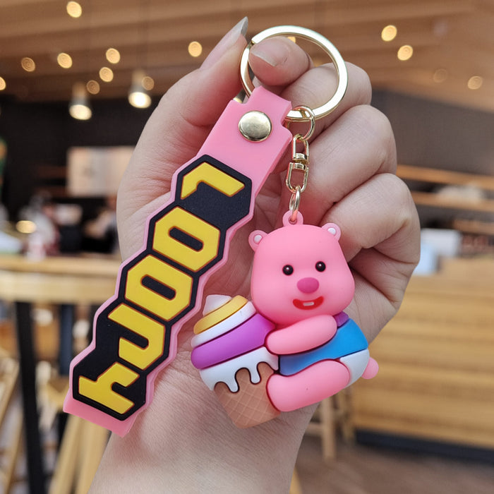 Wholesale  Cute  keychain pendant  doll ornaments  small gift cartoon car key chain