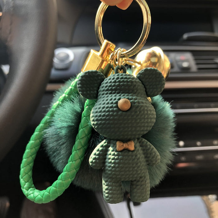 Wholesale Woolen Bear Cartoon Doll Keychain JDC-KC-MingT214