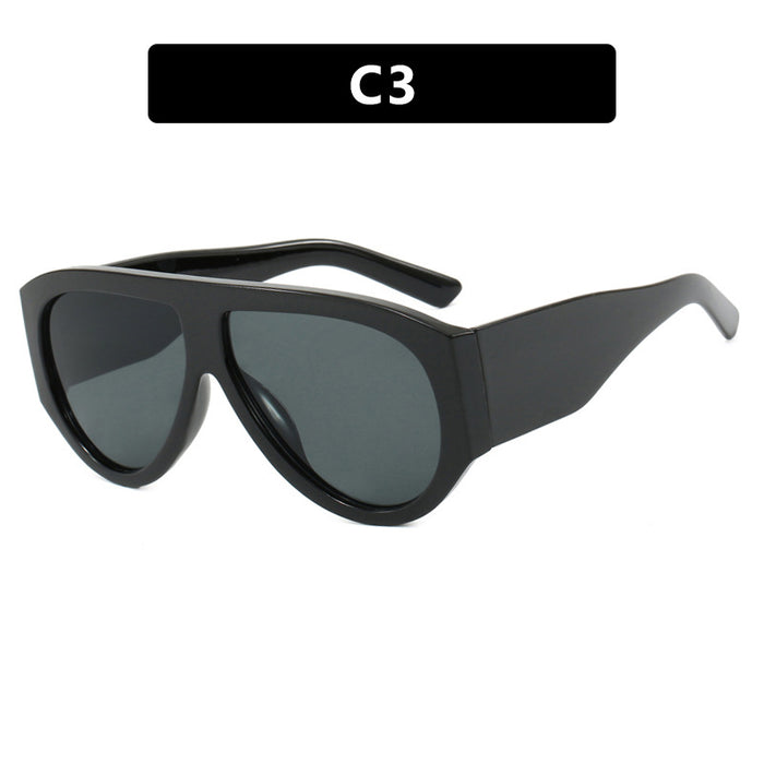 Wholesale Large frame fashionable sunglasses, sunglasses, street photography sunglasses