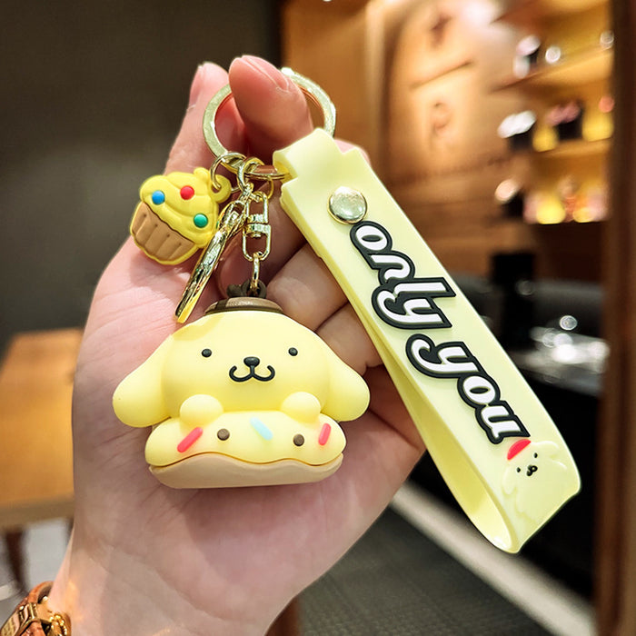 Wholesale Cartoon Silicone Doll Keychain JDC-KC-Tingm286