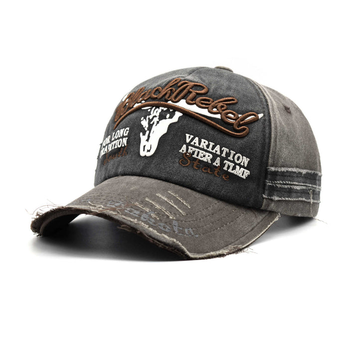 Wholesale Embroidered Letter Washed Baseball Cap