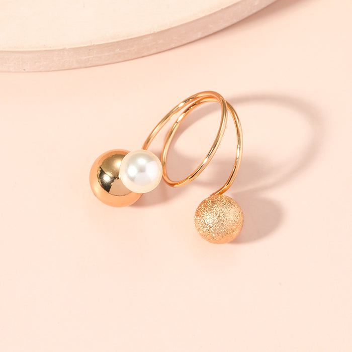 Wholesale metal ball multi-ring adjustable opening ring explosive ring