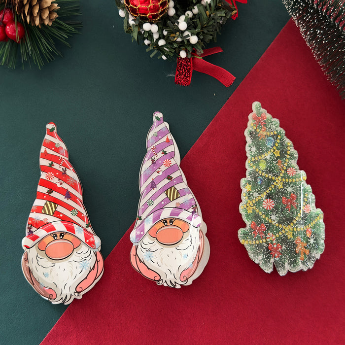 Wholesale Christmas Series Gripper Gingerbread Hairpin Elk Snowman Shark Clip Santa Hair Accessories