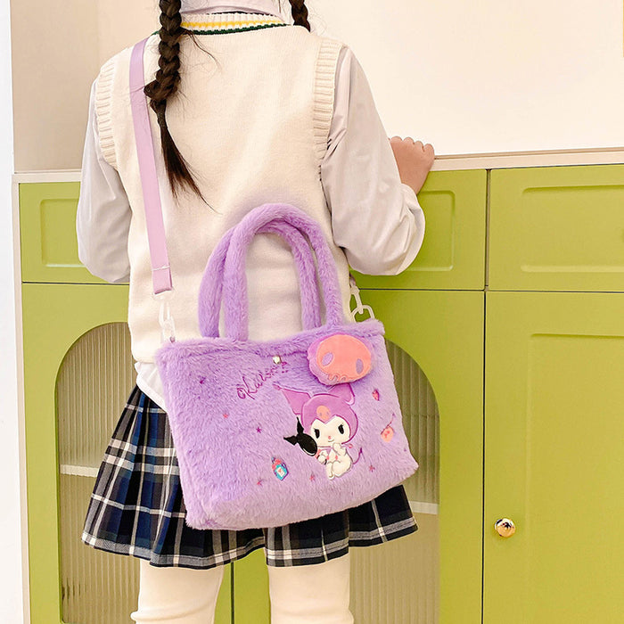 Wholesale Cartoon Plush Small Shoulder Bag for Girls Handbag