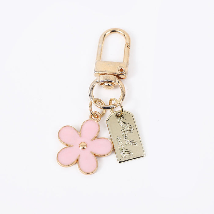 Wholesale Metal Multi-color Flower Keychain Bluetooth Headset Protective Case Accessories