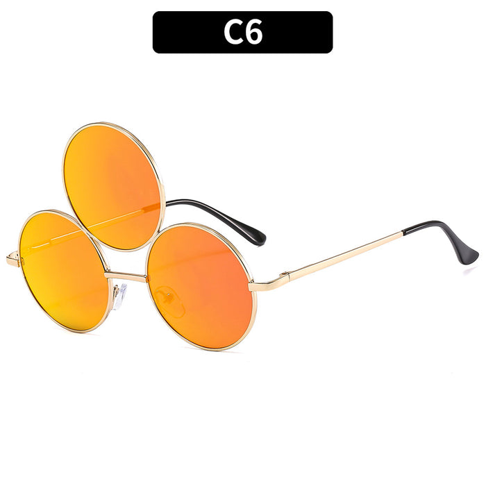 Wholesale Funny Three Circles One Piece PC Sunglasses JDC-SG-XIa076