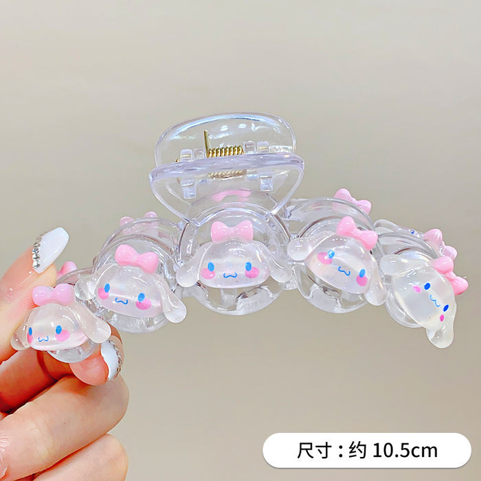 Wholesale Resin Cartoon Transparent Fine Flash Clip JDC-HC-HengX007