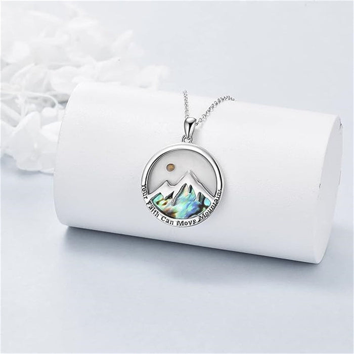 Wholesale Stainless Steel Simple Mountain Bracelet Necklaces JDC-NE-GSMS004