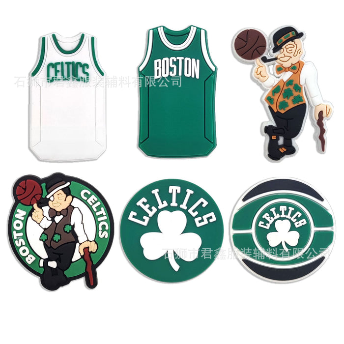 Wholesale 50pcs Basketball Teams  Basketball Shoes Charms