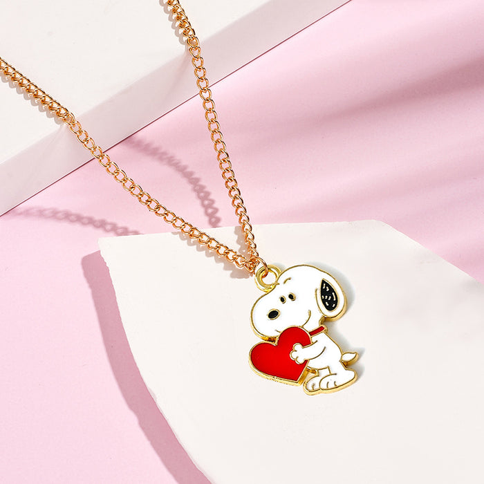 Wholesale Stainless Steel Alloy Electroplated Cartoon Pendant Necklace Fashion Jewelry Accessory