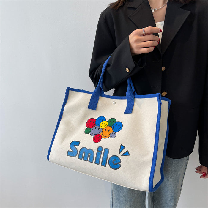 Wholesale Canvas Simple Casual Tote Bag  JDC-HB-YuanDuo018