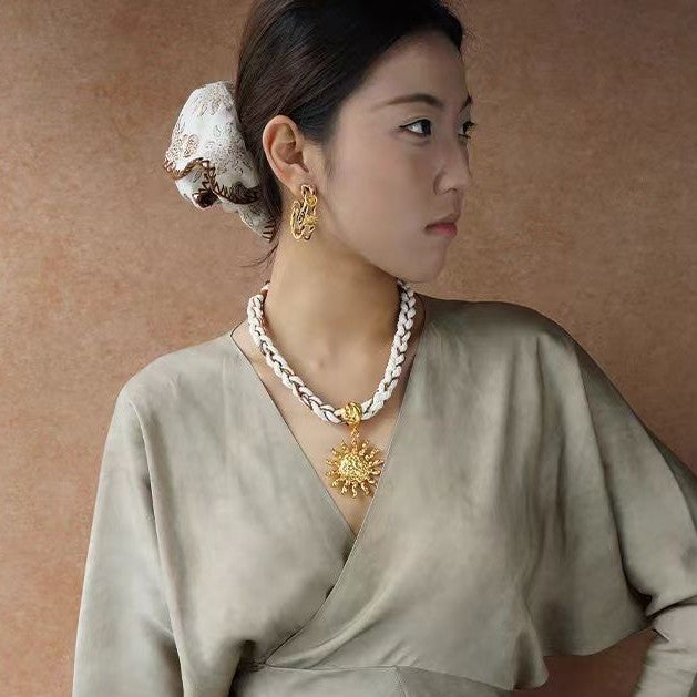 Wholesale Rope Clavicle Chain Seaside Vacation Casual Necklace Exaggerated