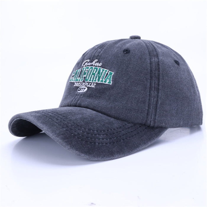 Wholesale New Fashionable Embroidered Letter Baseball Hat Spring/Summer Washed Cotton Sunshade Duck Tongue Hat
