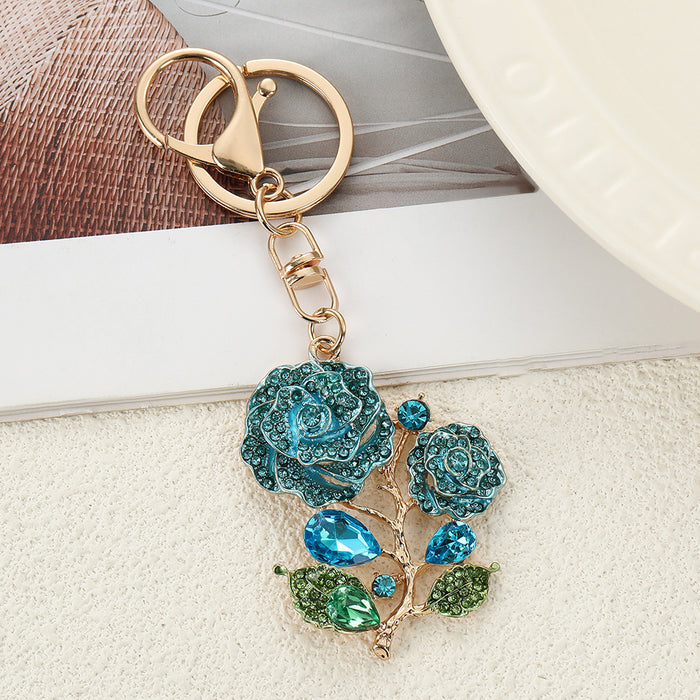 Wholesale Zinc Alloy Rhinestone Keychain Car Key Accessory Decorative Gift MOQ≥2