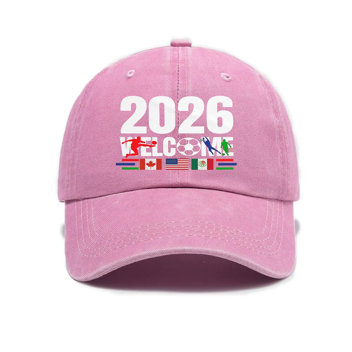Wholesale Soft-Top Baseball Cap for World Cup Print Sun Hat