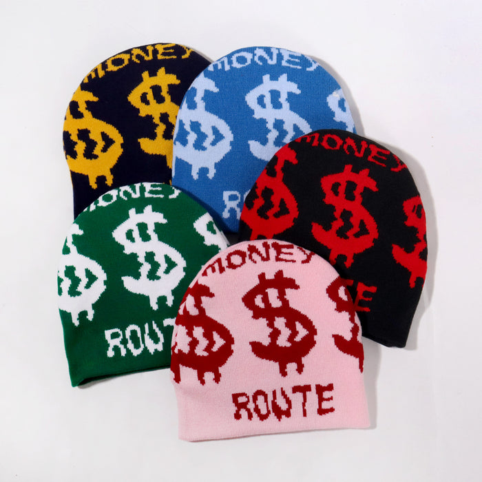 Wholesale Acrylic Money Pattern Knitted Hat JDC-FH-JunL002