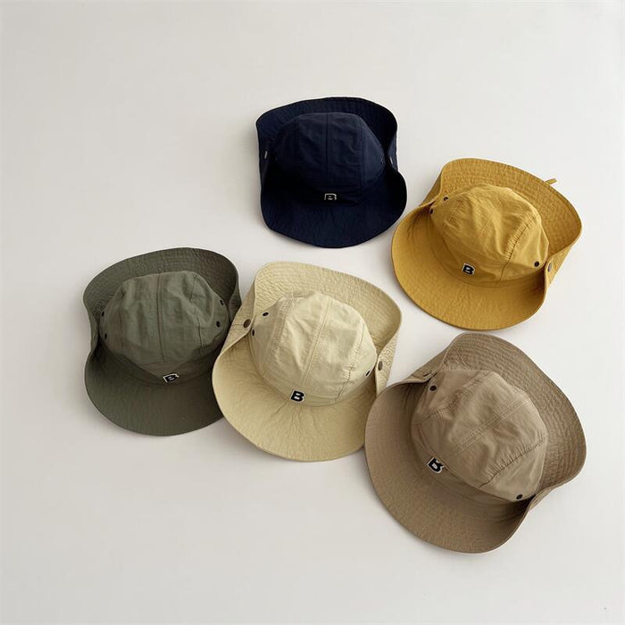 Wholesale Letter Large Eaves Children's Fisherman Hat Sunshade