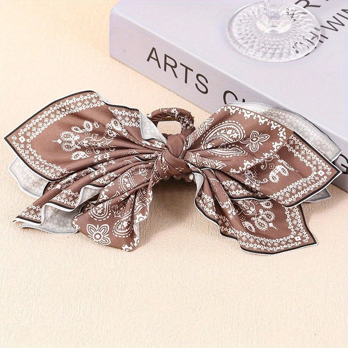 Wholesale double-sided cashew flower love clip bow hairpin summer holiday shark clip fashion ponytail clip
