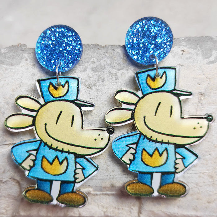 Wholesale 2PCS/PACK Cartoon Acrylic Earrings JDC-ES-HeYi118