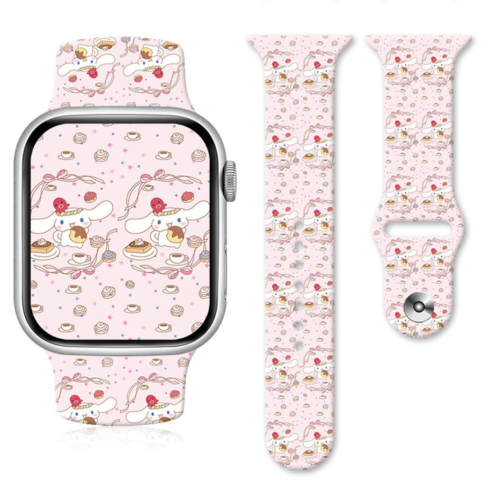 Wholesale Silicone Cartoon Printed Watch Strap JDC-WD-NuoQi011