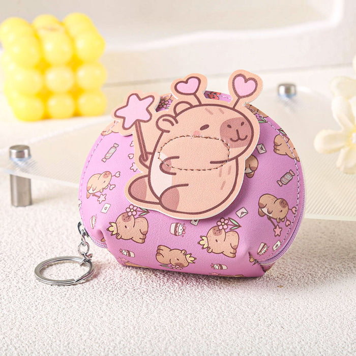 Wholesale Cute Coin Purse Keychain Cartoon Storage Doll Key Bag Doll Machine Grabber Pendant