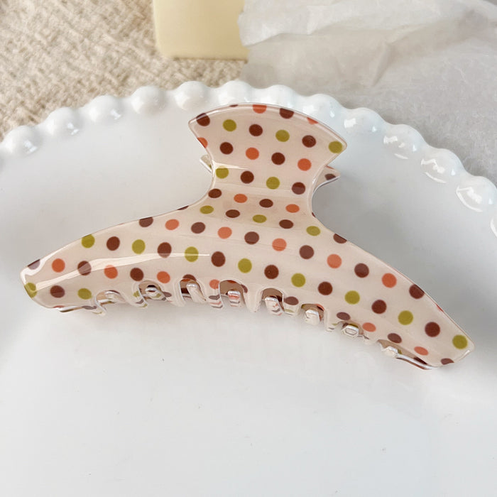 Wholesale PVC Plaid Claw Hair Clip - Retro Fashion Accessory