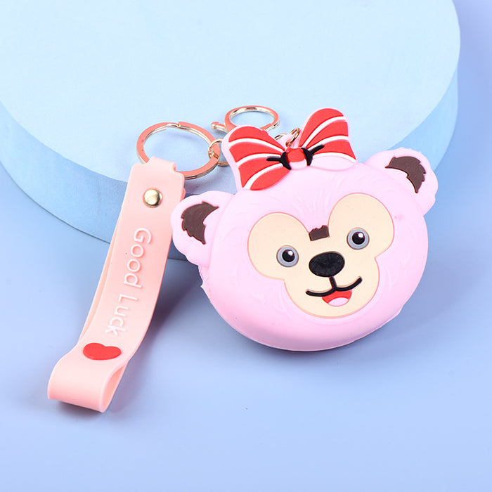 Wholesale Cute Silicone Cartoon Coin Purse Keychain Bag Trendy Unisex Wallet MOQ≥5