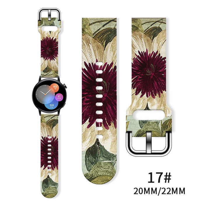 Wholesale Printed  Tpu Watch Strap Wrist Strap JDC-WD-NuoQi085