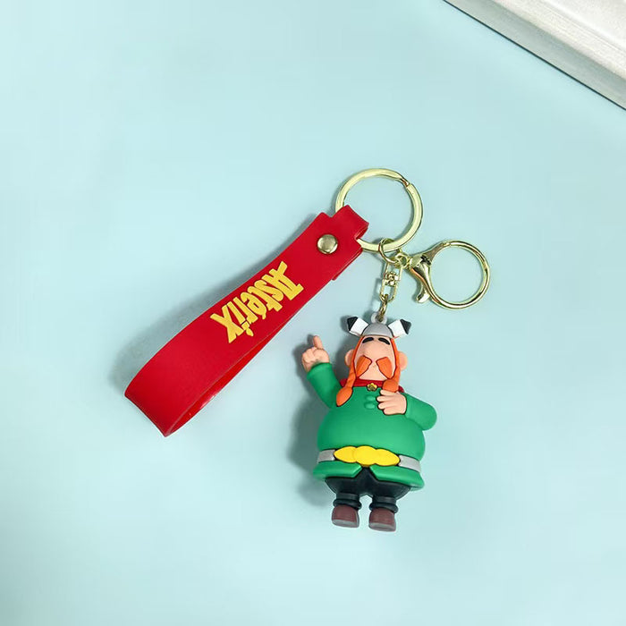 Wholesale Cute cartoon character keychain made of PVC material