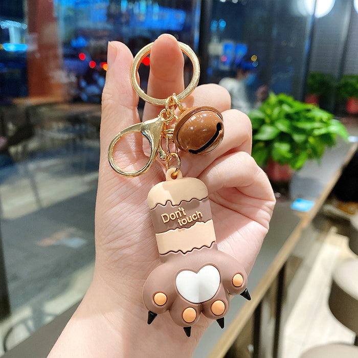 Wholesale Cartoon Three-dimensional Silicone Doll Keychain JDC-KC-MZL006