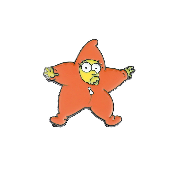 Wholesale Cartoon Simpsons Brooch Alloy Oil Dropping Badge Bag Clothes Accessories