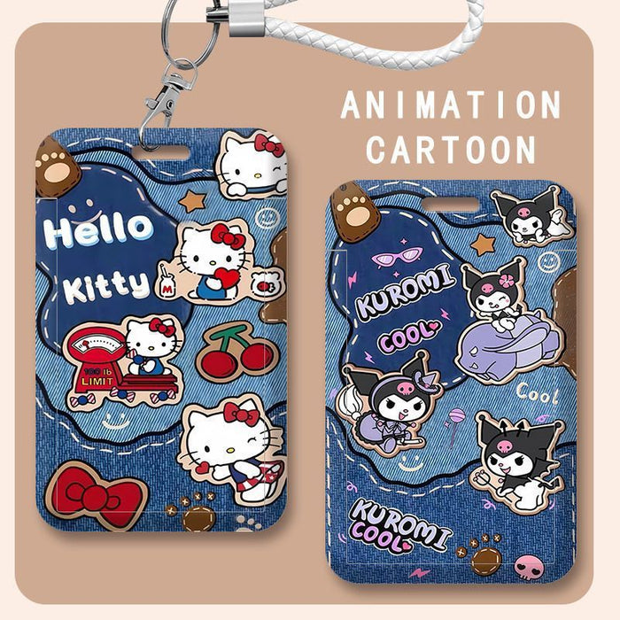 Wholesale Vintage denim card holder keychains