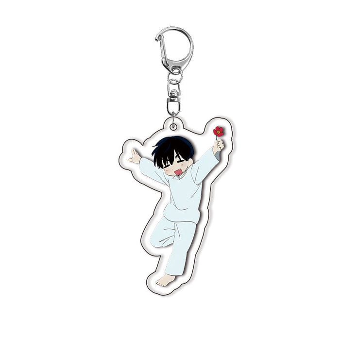 Wholesale Double-sided Acrylic Keychain with Layered Design  Anime-themed Creative Pendant