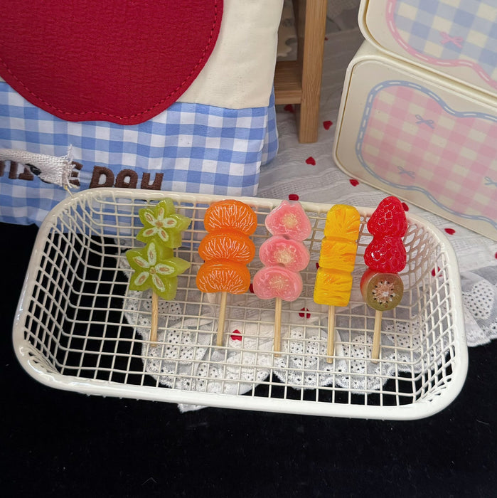 Wholesale Cute Strawberry Candy Fruit Hair Clip Duckbill Resin Hair Accessory For Everyday Styling