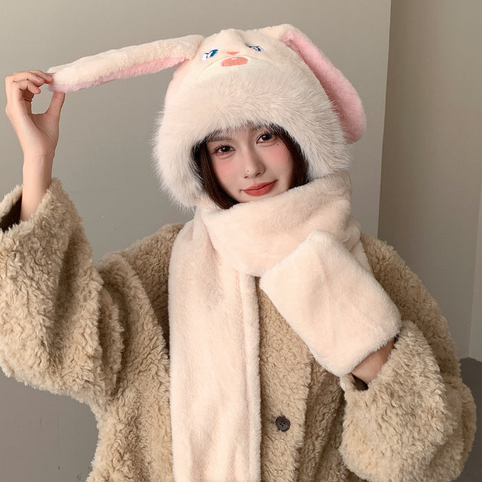 Wholesale Cartoon bunny and fox winter windproof hat