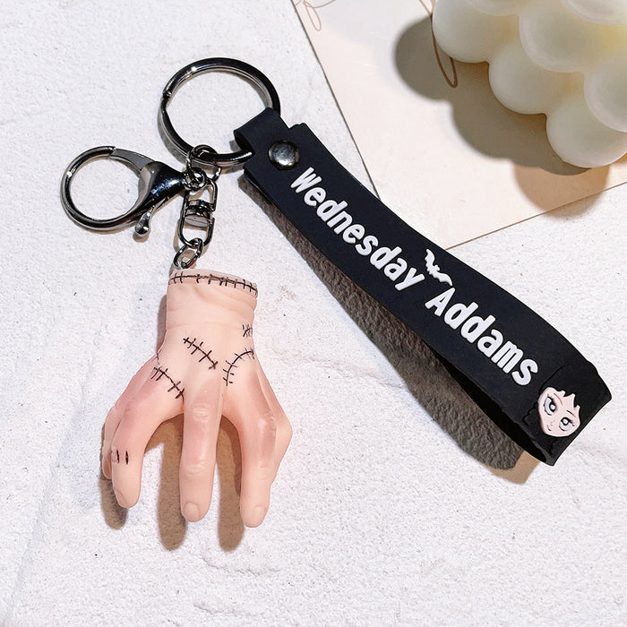Wholesale Silicone Keychain Doll School Bag Pendant