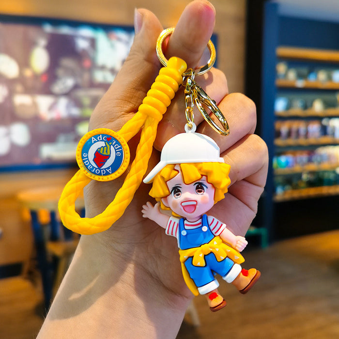 Wholesale Cartoon Doll Rubber Keychain JDC-KC-Tingm022