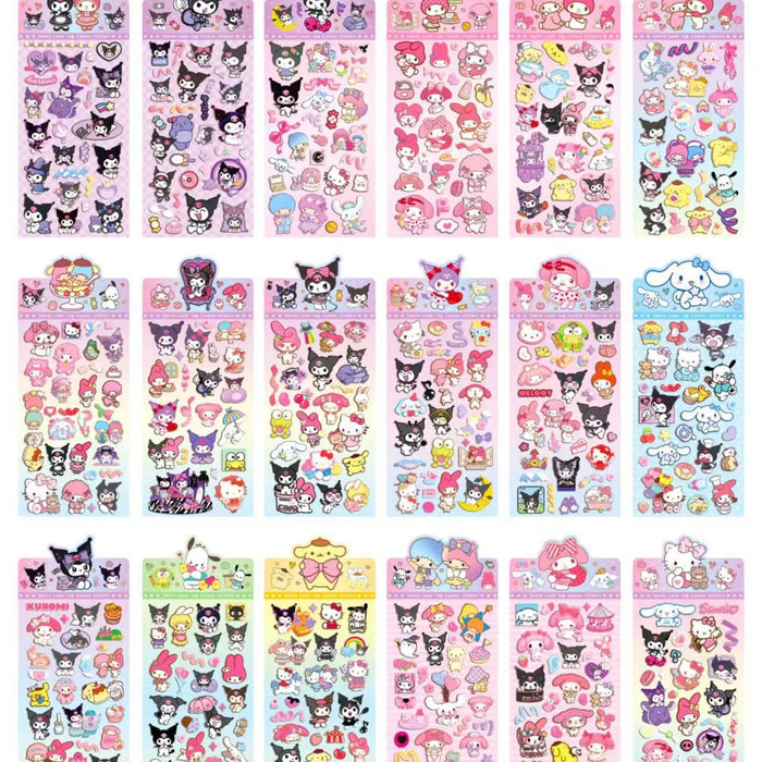 Wholesale cartoon Laser Goo Card Sticker Cute Hand Account Decoration Sticker