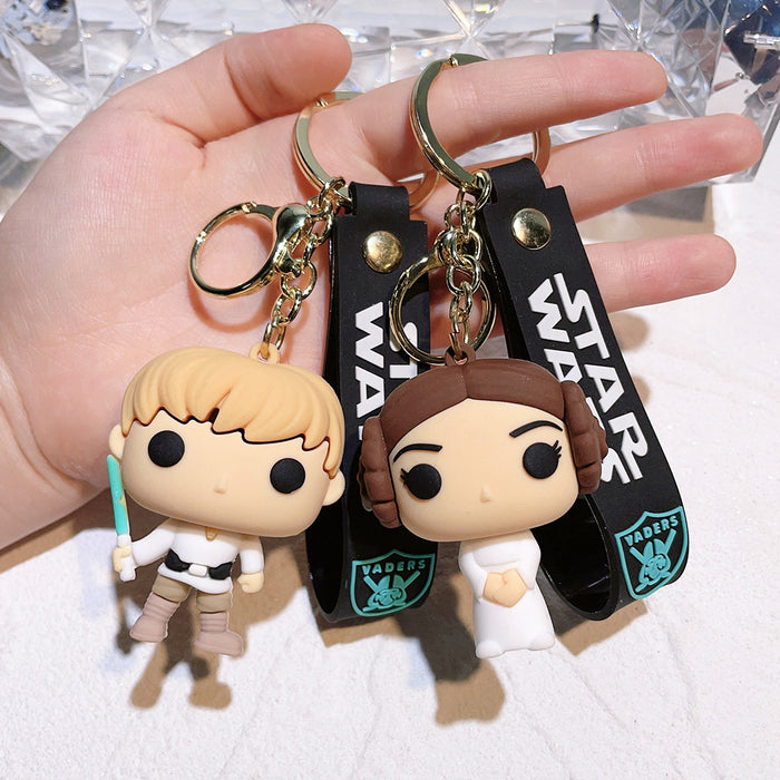 Wholesale Cartoon Doll PVC Keychain JDC-KC-Qiwei010