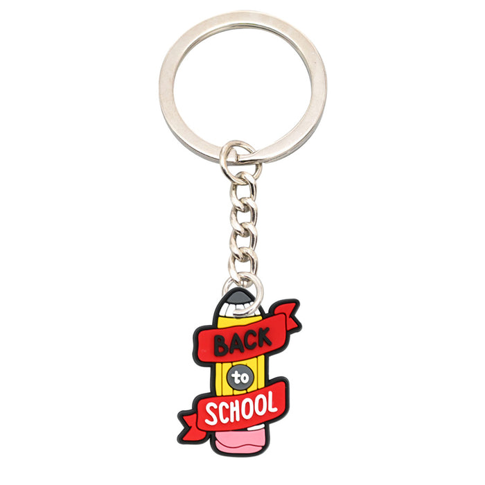 Wholesale  10 PCS Cartoon Keychain PVC Soft Rubber Keychain Accessories  Cute Pendant Keychain