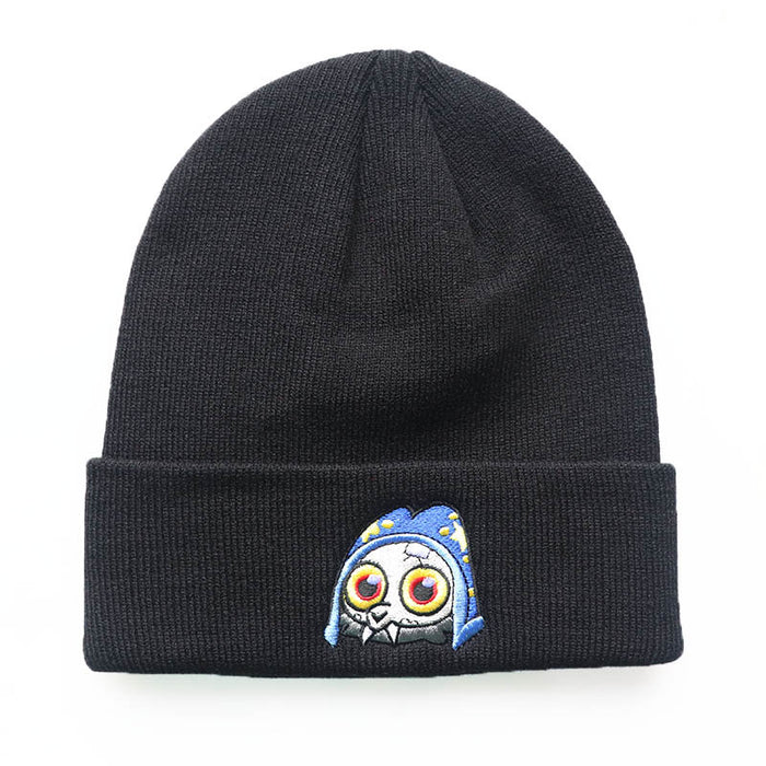 Wholesale Cartoon Character Embroidery Acrylic Knitted Beanie Hat JDC-FH-LvH016