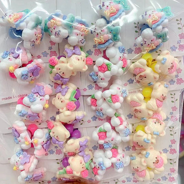 Wholesale 20PCS Children's Cartoons Plastic Hair Rope JDC-HS-Yuwei001