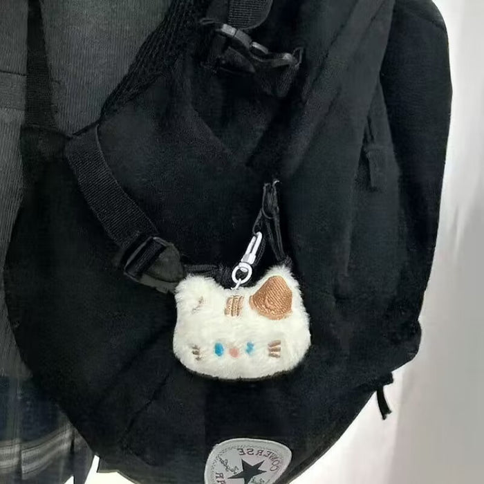 Wholesale Blue Eyes Kitten Cute Cartoon Coin Purse Plush Headphone Bag Storage Bag